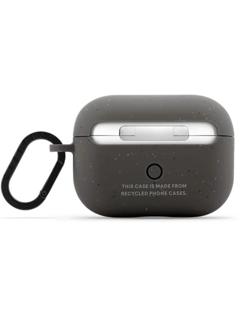 Stylish Black Kingsnake AirPods Pro Case with Ring - Durable Matte Charcoal